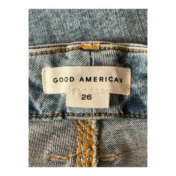 Good American Good Leg Flare denim jeans blue size 26 - Picture 5 of 6